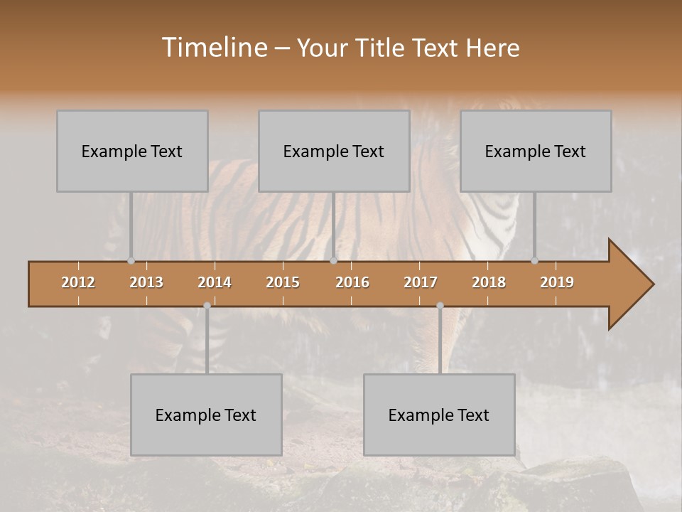 Striped Tiger PowerPoint Template