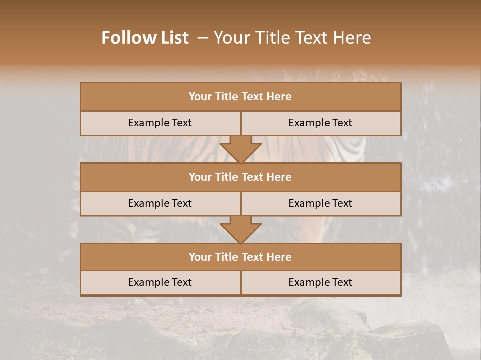 Striped Tiger PowerPoint Template