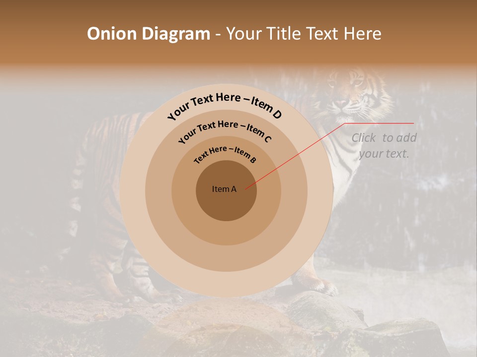 Striped Tiger PowerPoint Template