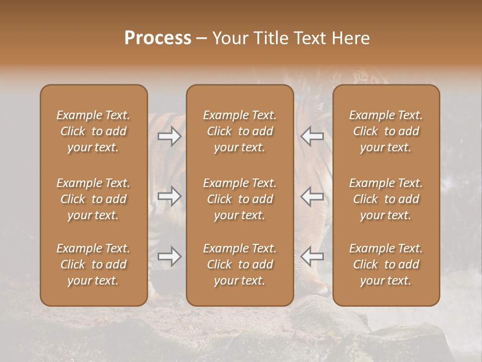 Striped Tiger PowerPoint Template