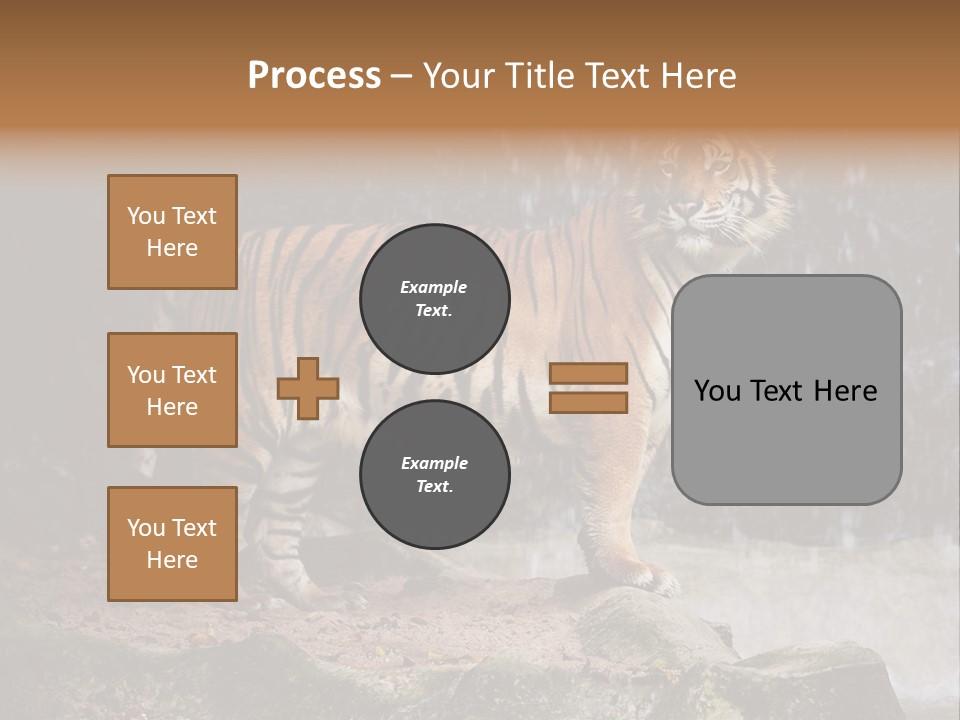 Striped Tiger PowerPoint Template