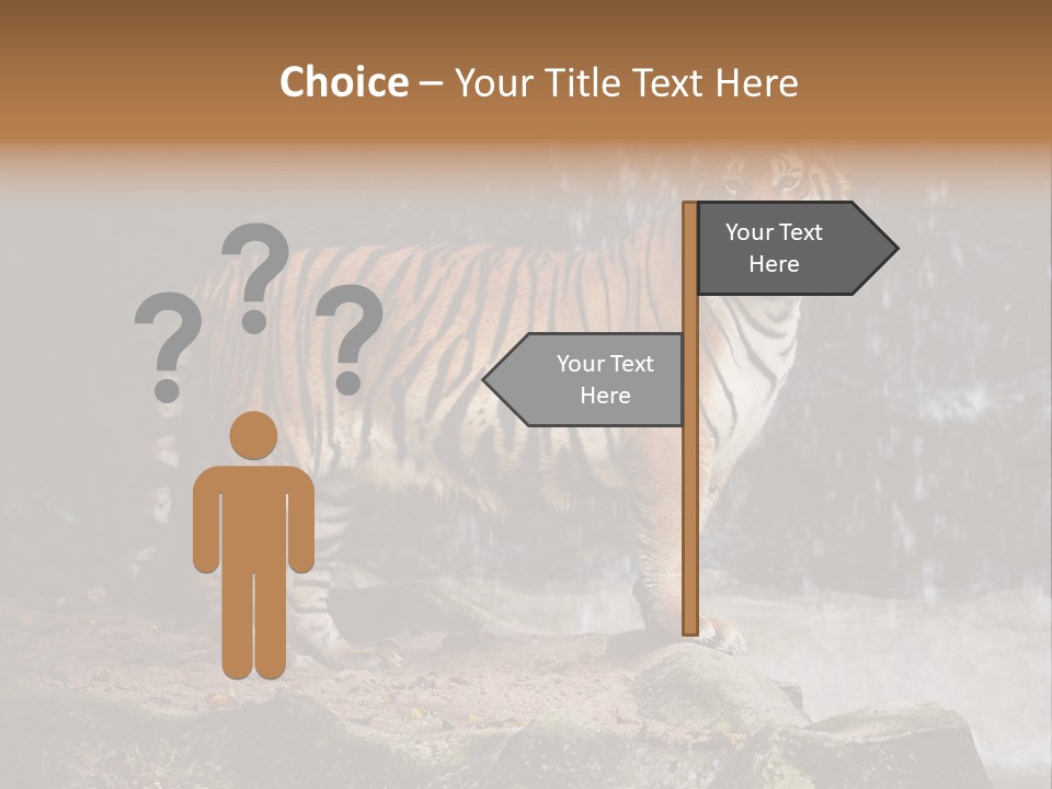 Striped Tiger PowerPoint Template
