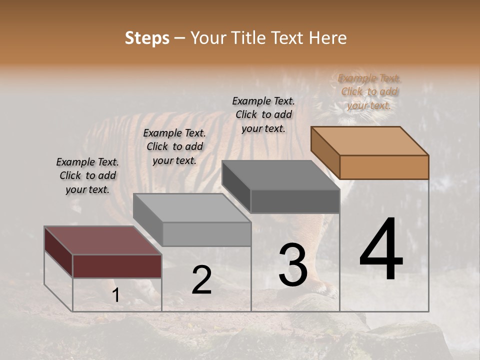 Striped Tiger PowerPoint Template