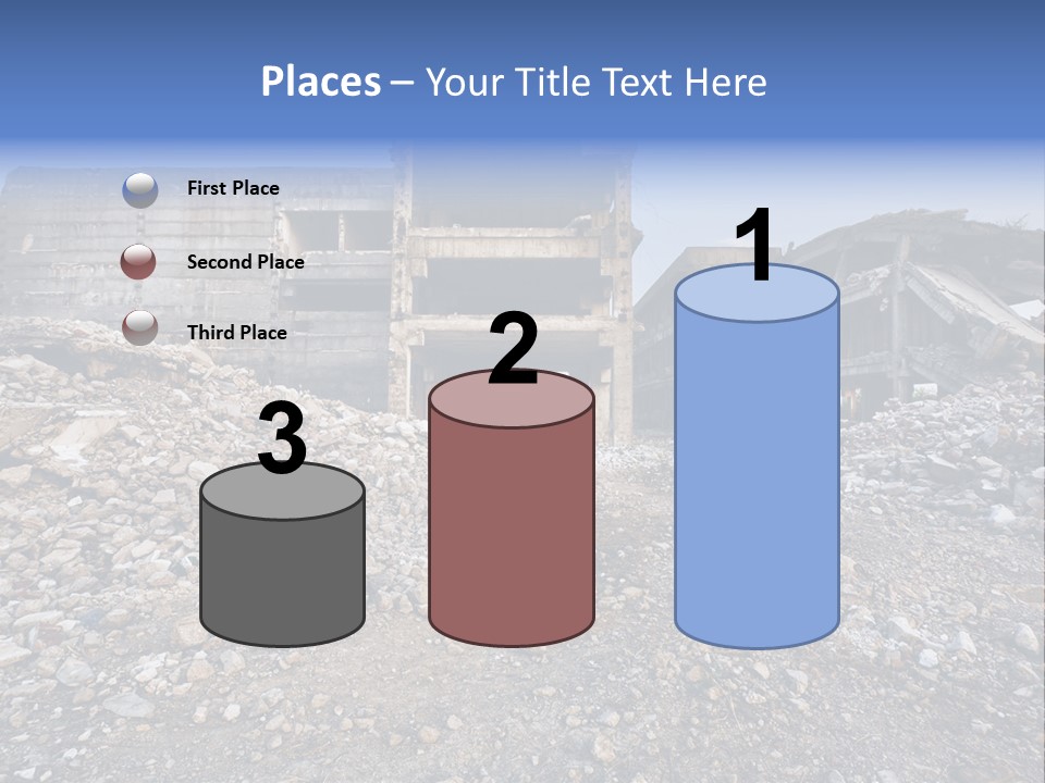 Abandoned Down Office PowerPoint Template