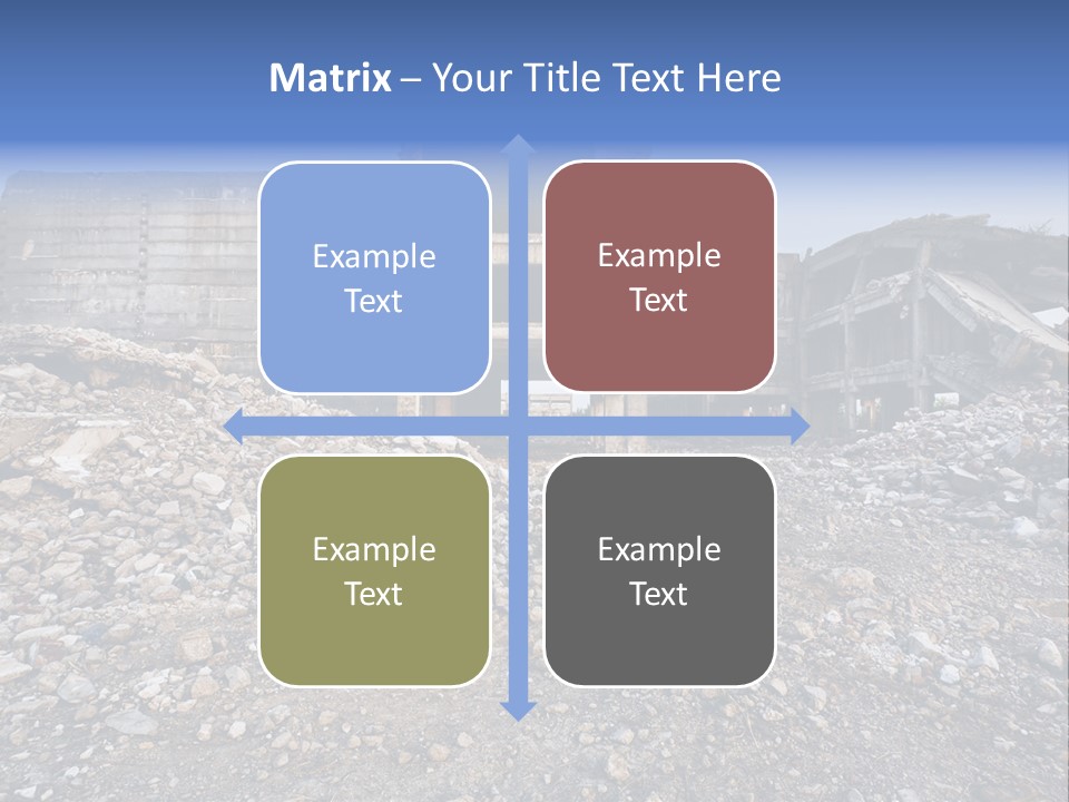 Abandoned Down Office PowerPoint Template