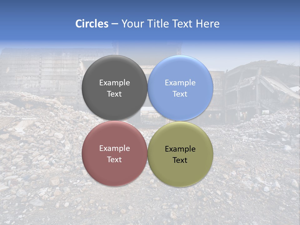 Abandoned Down Office PowerPoint Template