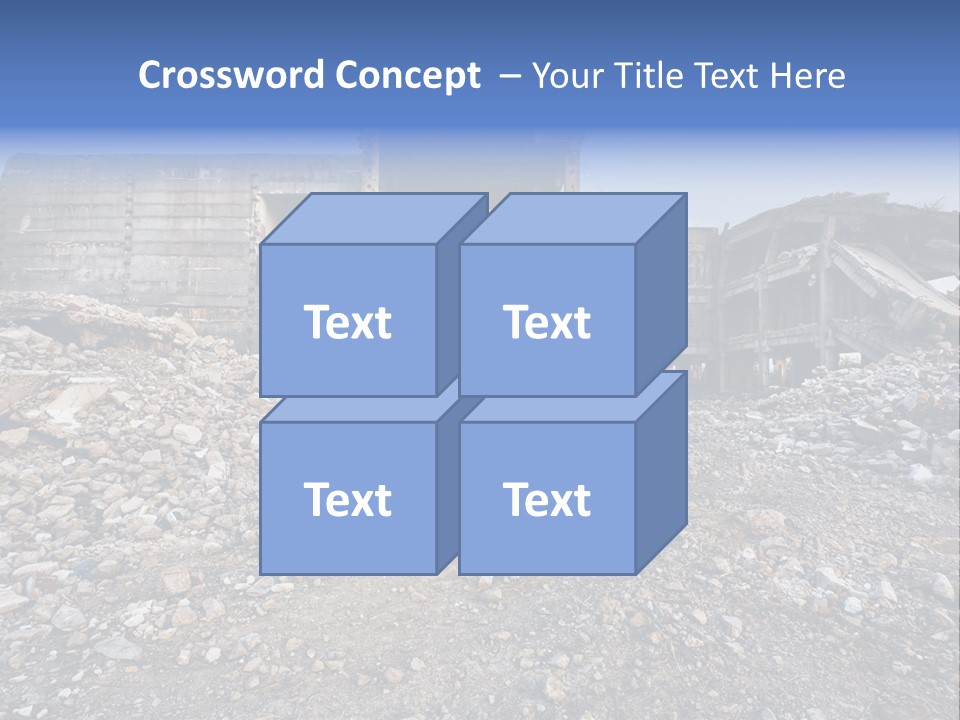 Abandoned Down Office PowerPoint Template
