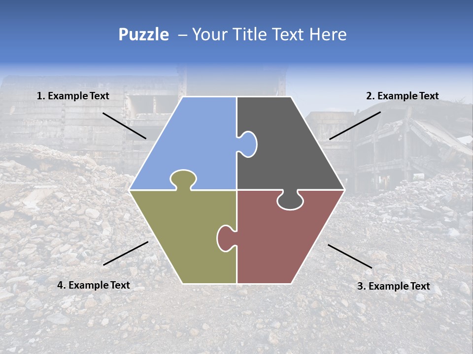 Abandoned Down Office PowerPoint Template
