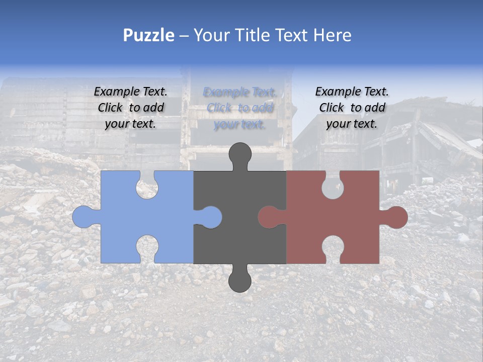 Abandoned Down Office PowerPoint Template