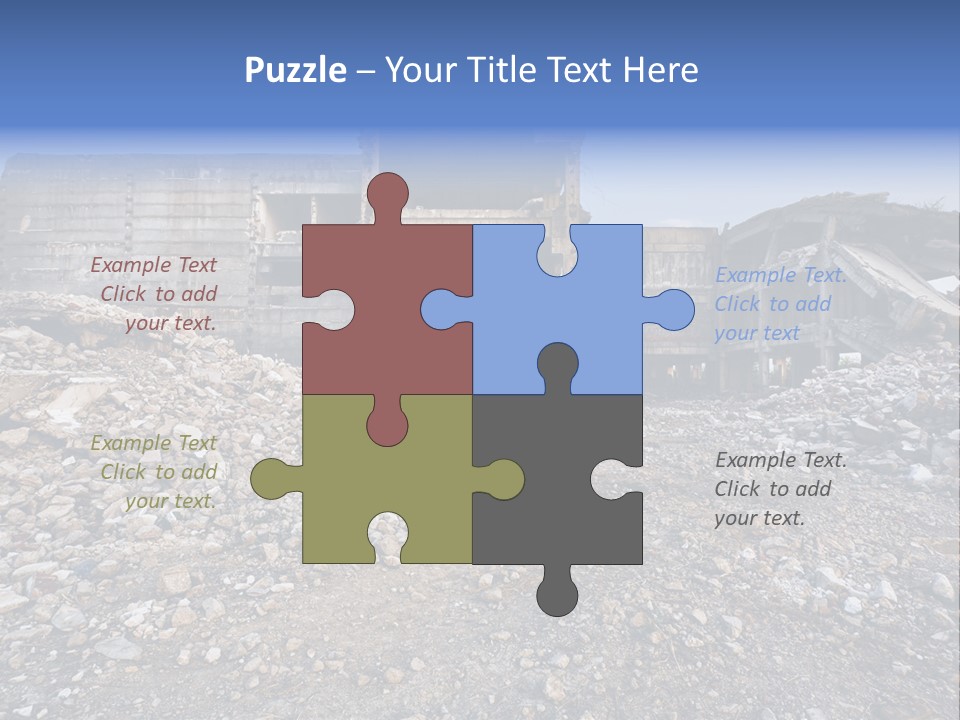 Abandoned Down Office PowerPoint Template