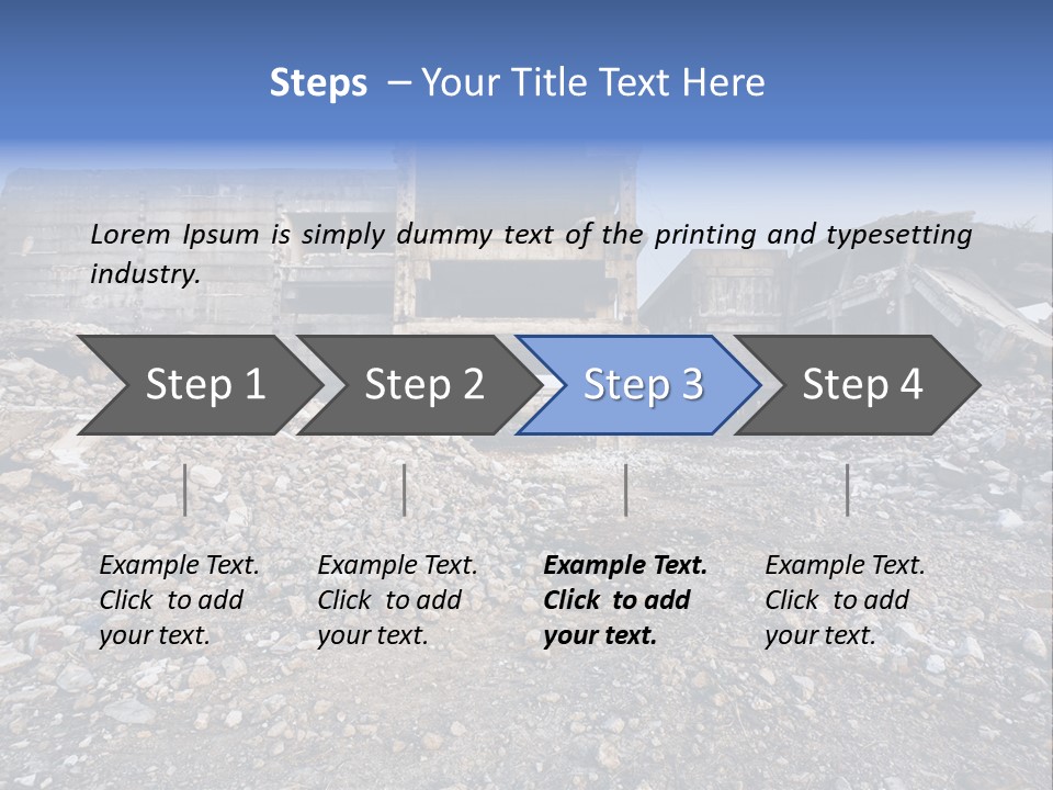 Abandoned Down Office PowerPoint Template