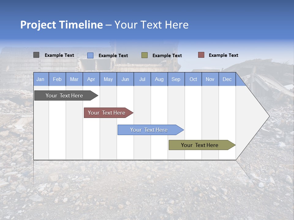 Abandoned Down Office PowerPoint Template
