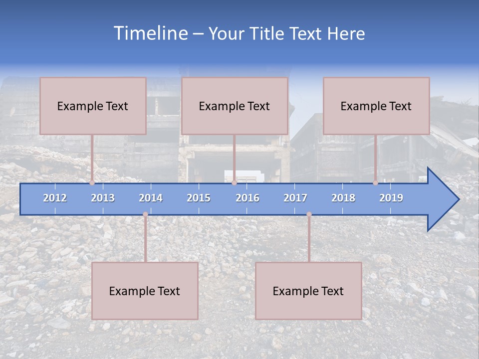 Abandoned Down Office PowerPoint Template