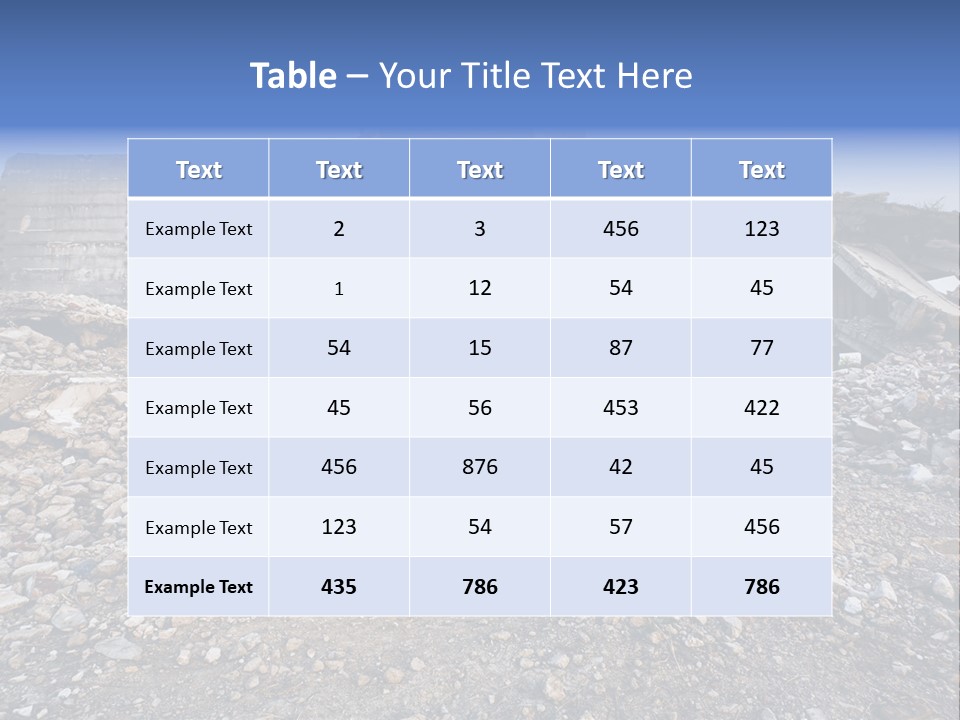 Abandoned Down Office PowerPoint Template