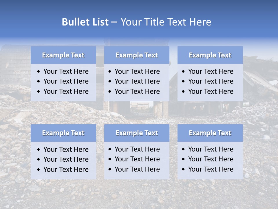 Abandoned Down Office PowerPoint Template