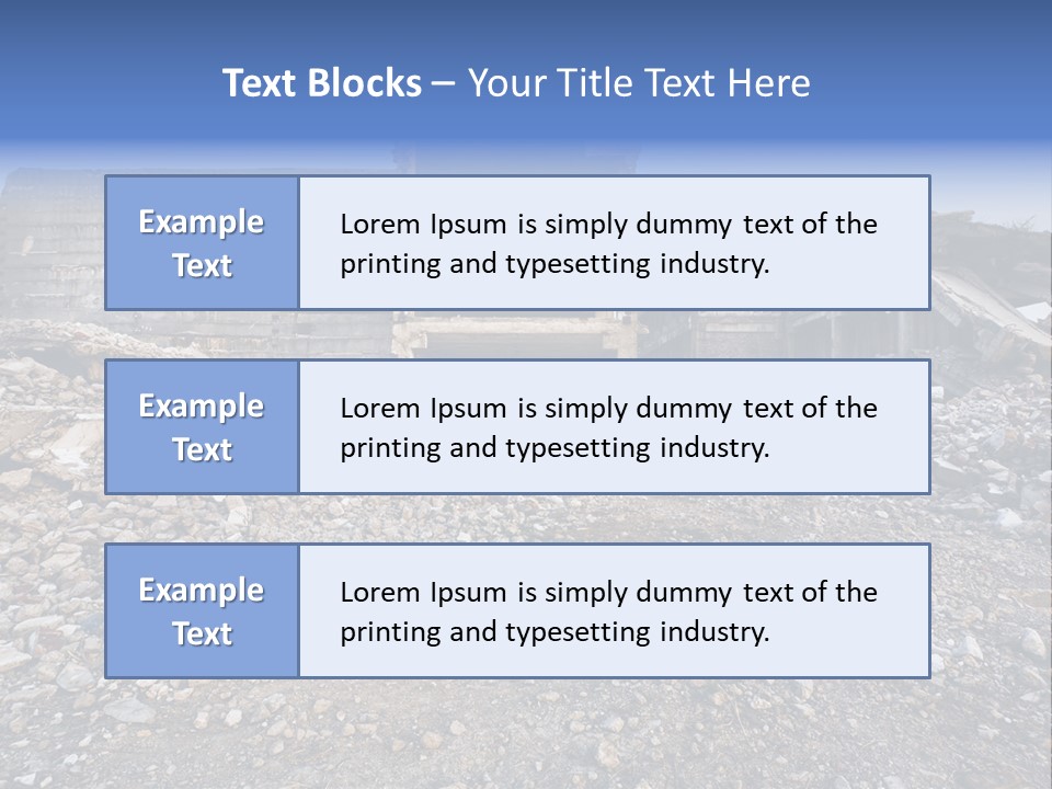 Abandoned Down Office PowerPoint Template