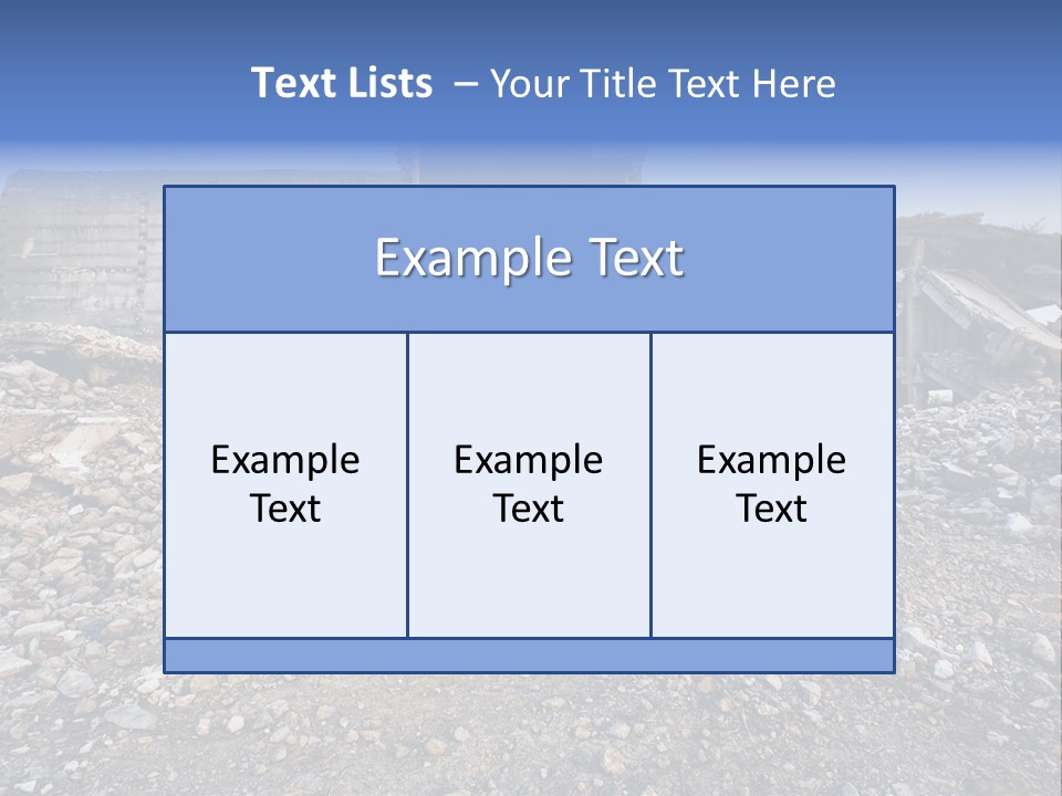 Abandoned Down Office PowerPoint Template