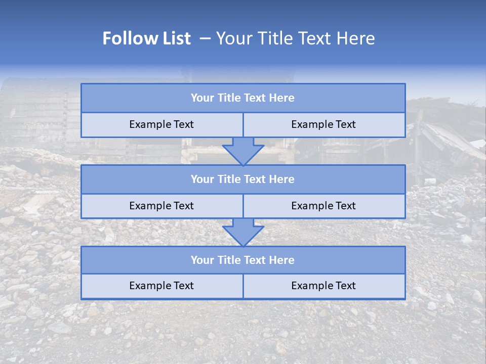 Abandoned Down Office PowerPoint Template