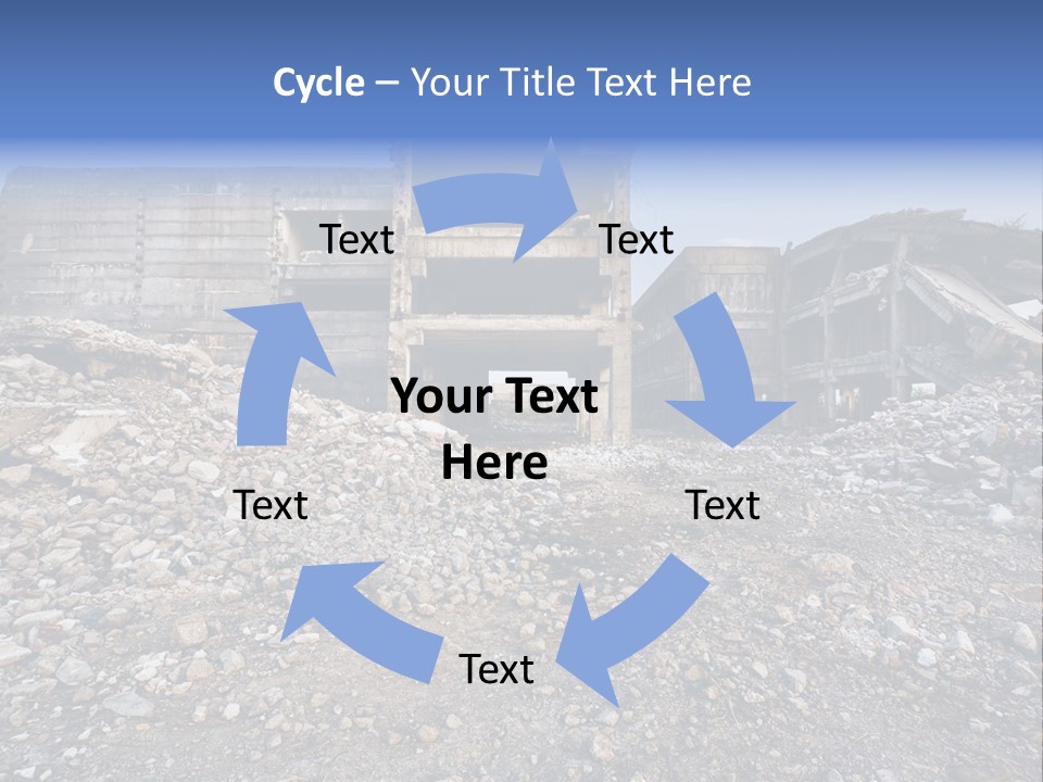 Abandoned Down Office PowerPoint Template