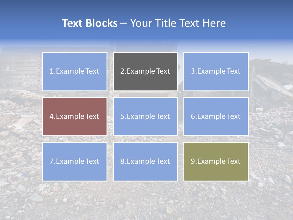 Abandoned Down Office PowerPoint Template