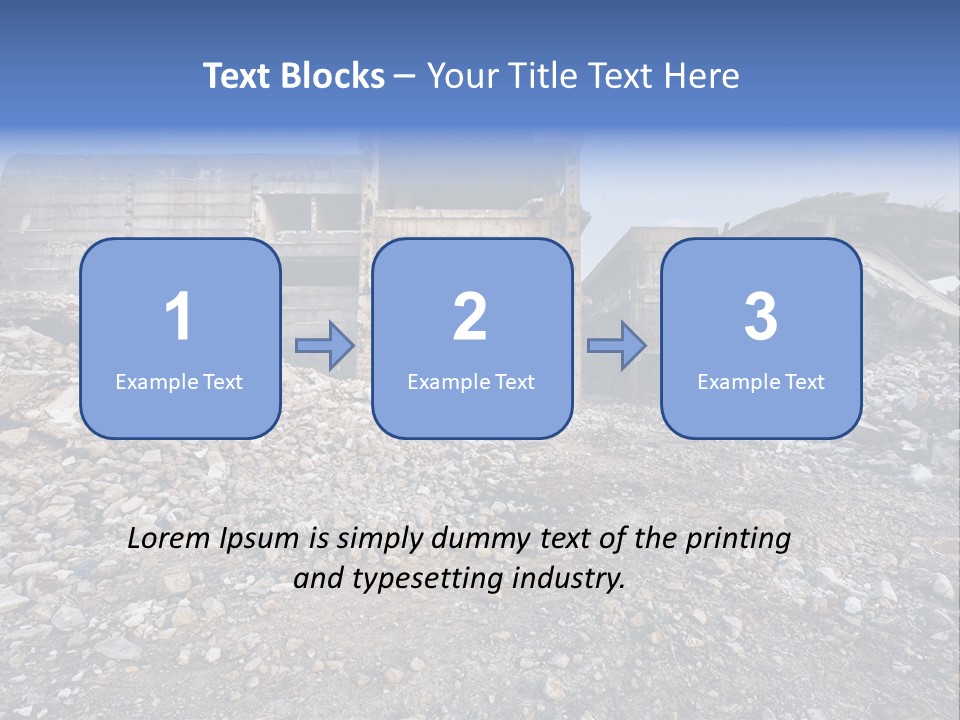 Abandoned Down Office PowerPoint Template