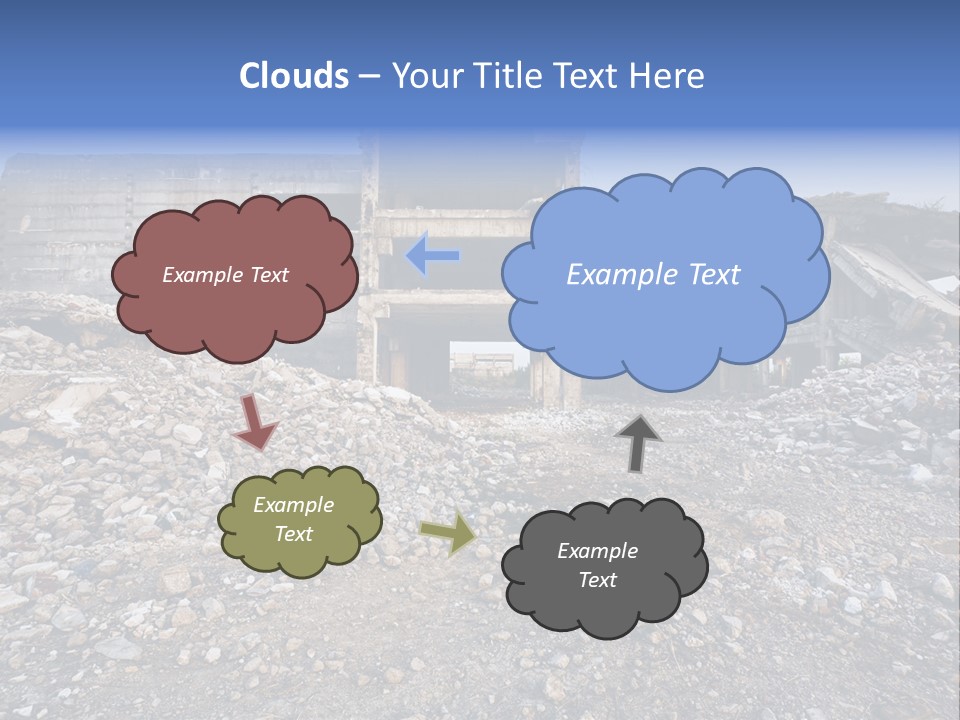 Abandoned Down Office PowerPoint Template
