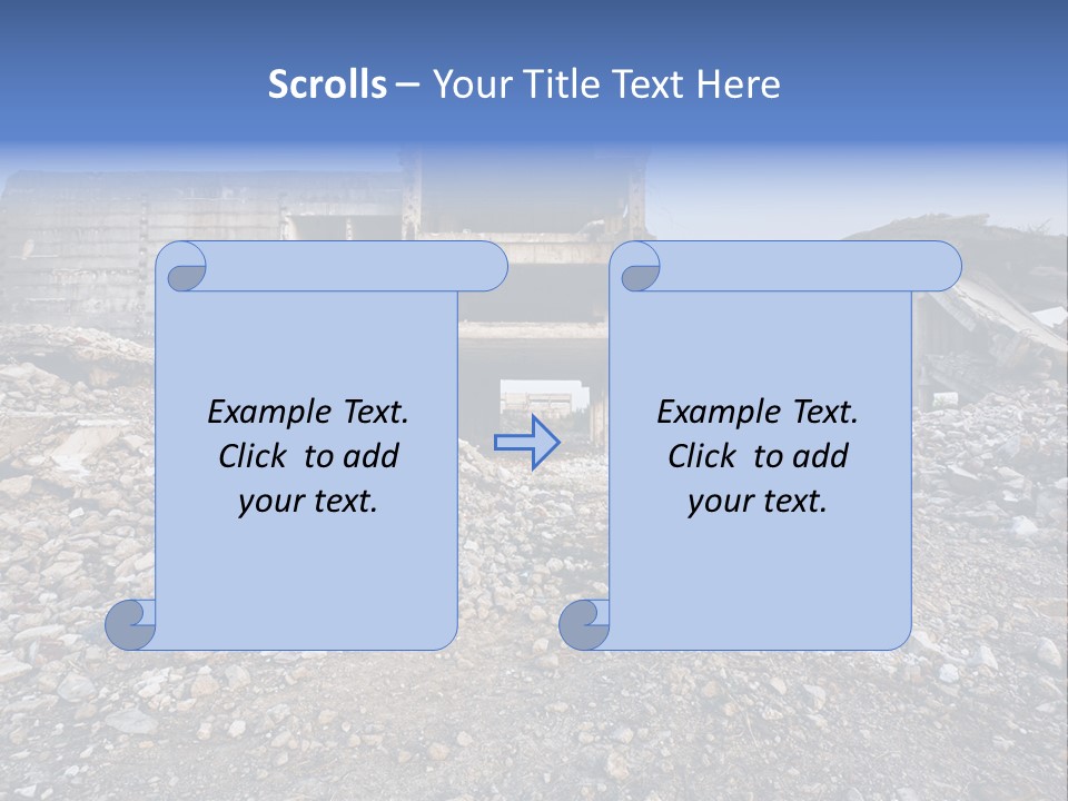 Abandoned Down Office PowerPoint Template