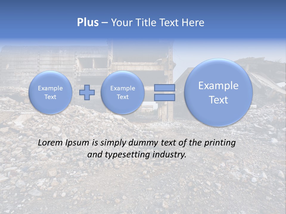 Abandoned Down Office PowerPoint Template