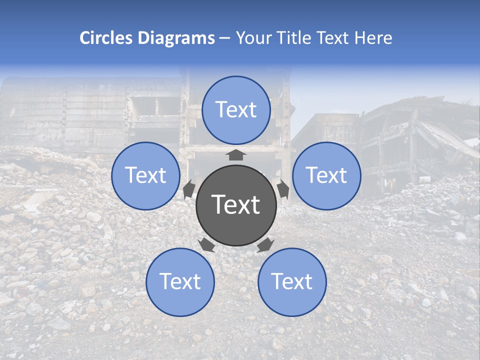 Abandoned Down Office PowerPoint Template