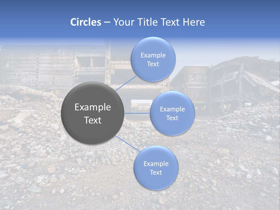 Abandoned Down Office PowerPoint Template
