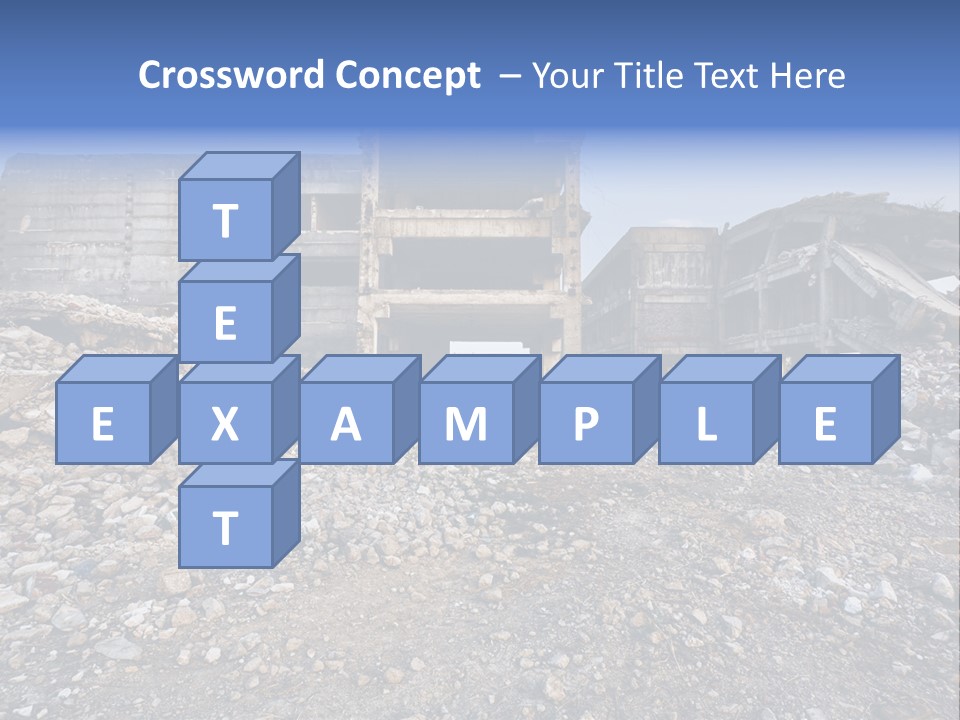 Abandoned Down Office PowerPoint Template