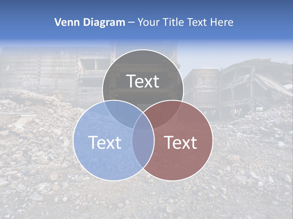 Abandoned Down Office PowerPoint Template