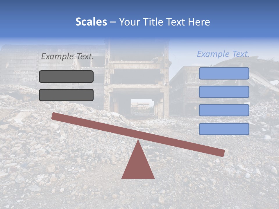 Abandoned Down Office PowerPoint Template