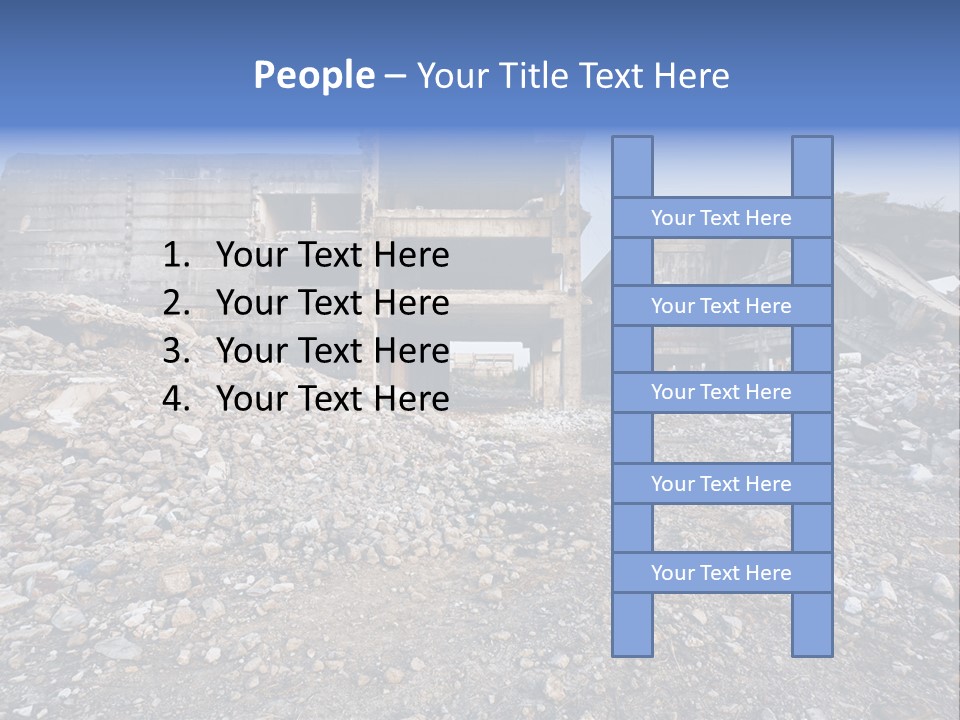 Abandoned Down Office PowerPoint Template