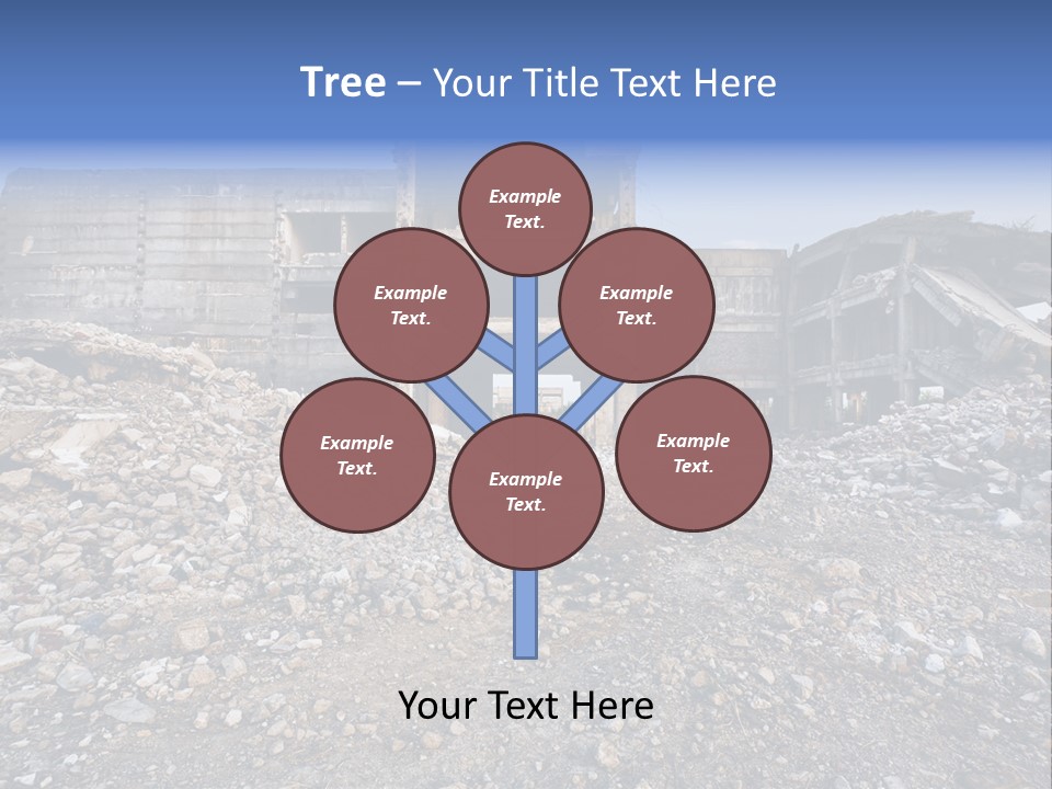 Abandoned Down Office PowerPoint Template