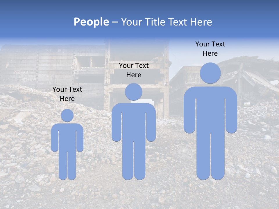 Abandoned Down Office PowerPoint Template