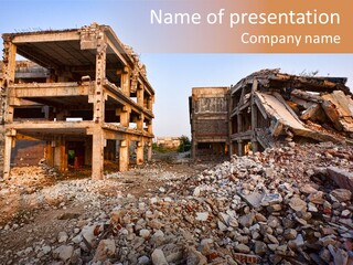 Ruined Buildings PowerPoint Template