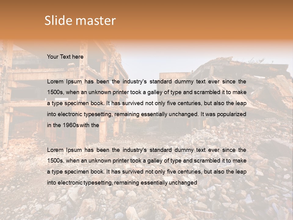 Ruined Buildings PowerPoint Template
