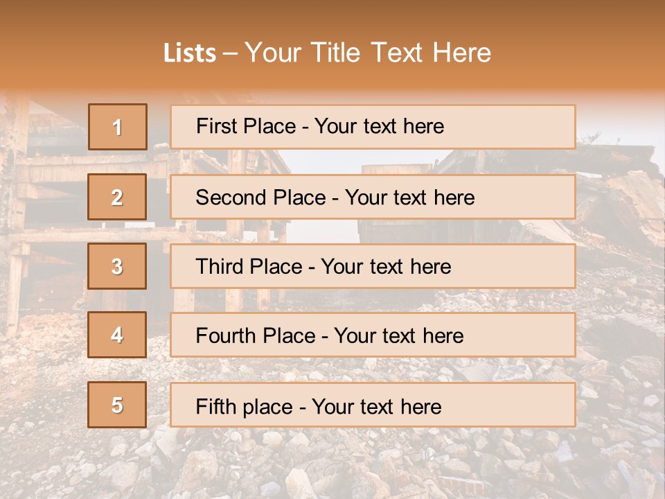 Ruined Buildings PowerPoint Template