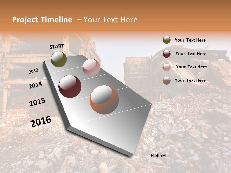 Ruined Buildings PowerPoint Template
