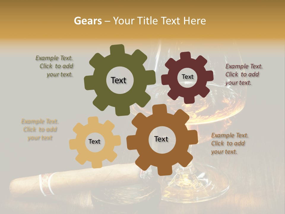 Real Isolated Corn PowerPoint Template