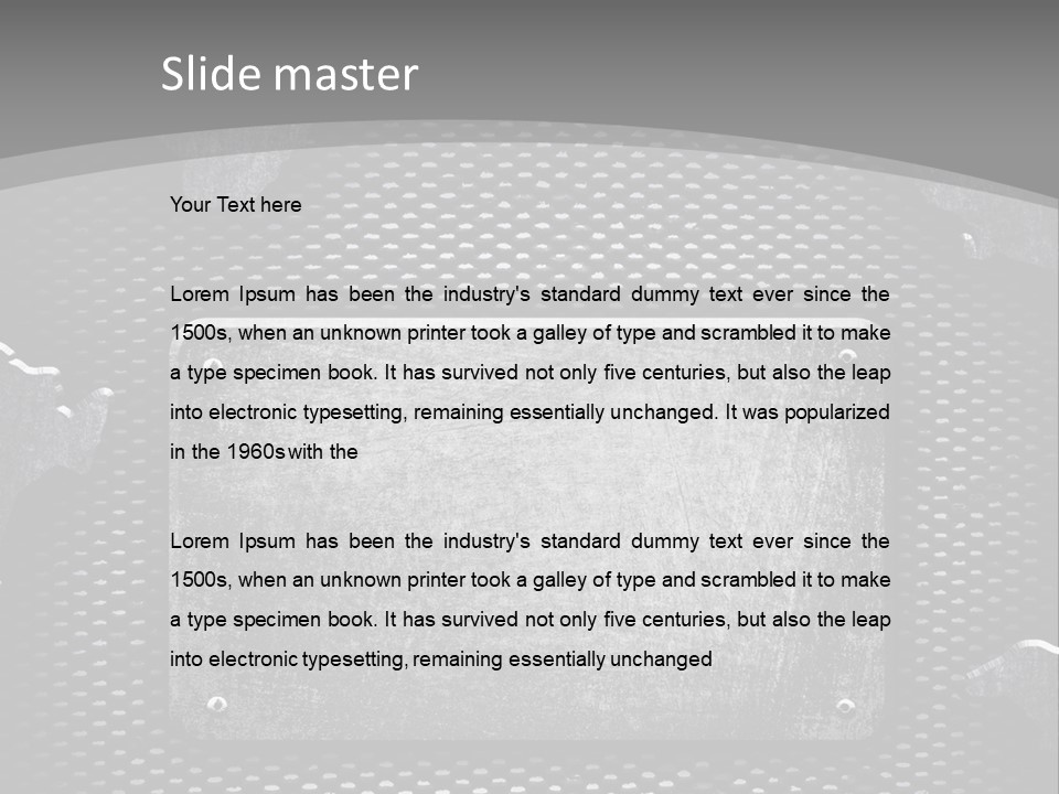 Metal Stock PowerPoint Template