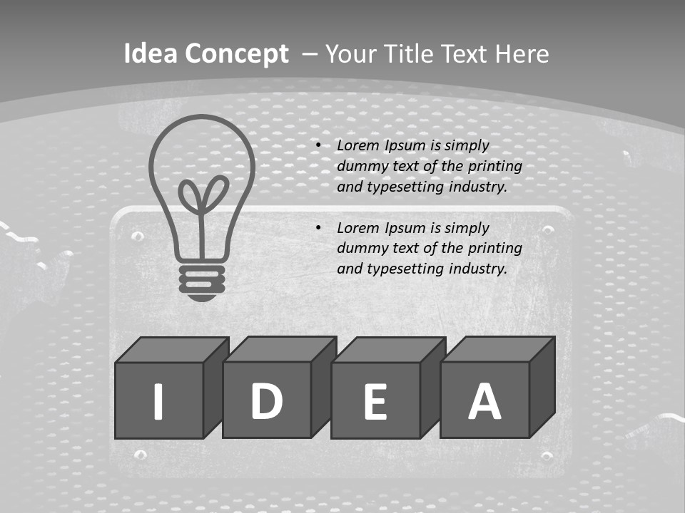 Metal Stock PowerPoint Template