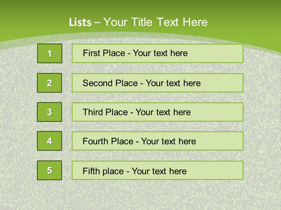 Grass Texture PowerPoint Template
