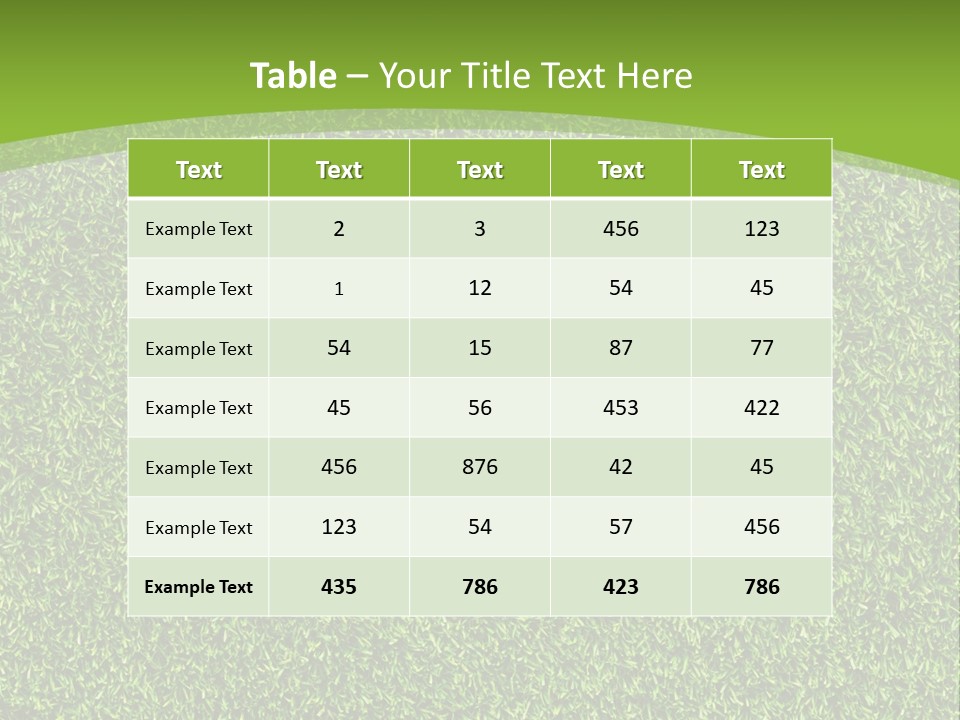 Grass Texture PowerPoint Template