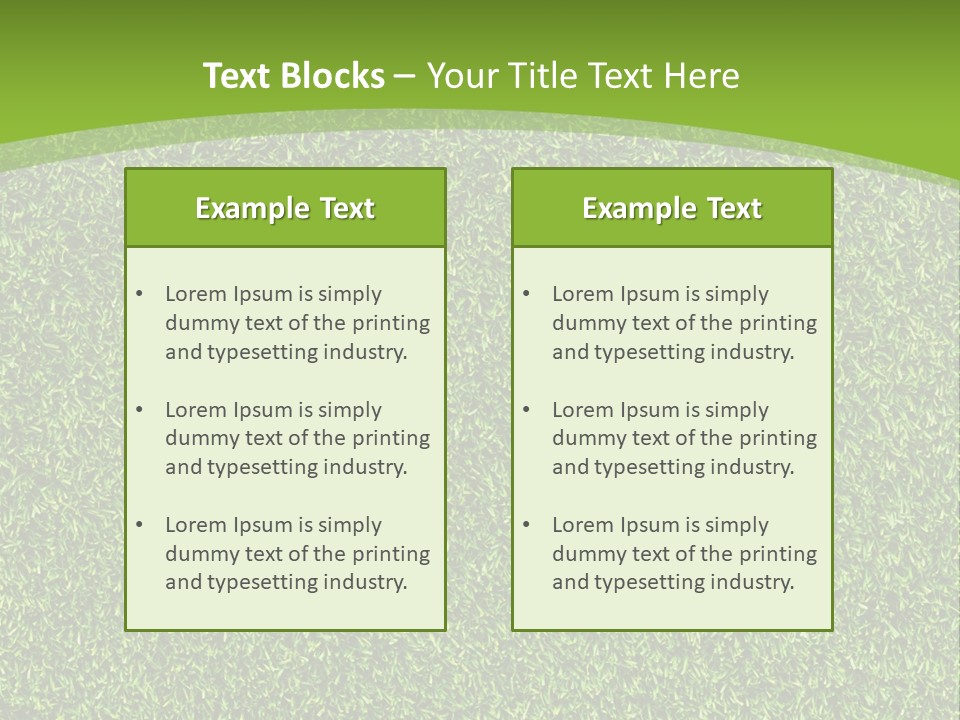 Grass Texture PowerPoint Template