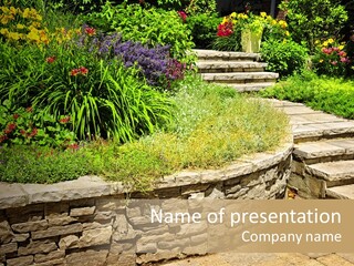 Stone Landscaping PowerPoint Template