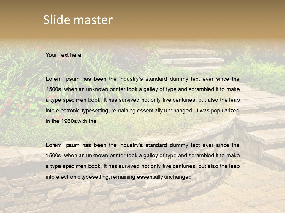 Stone Landscaping PowerPoint Template