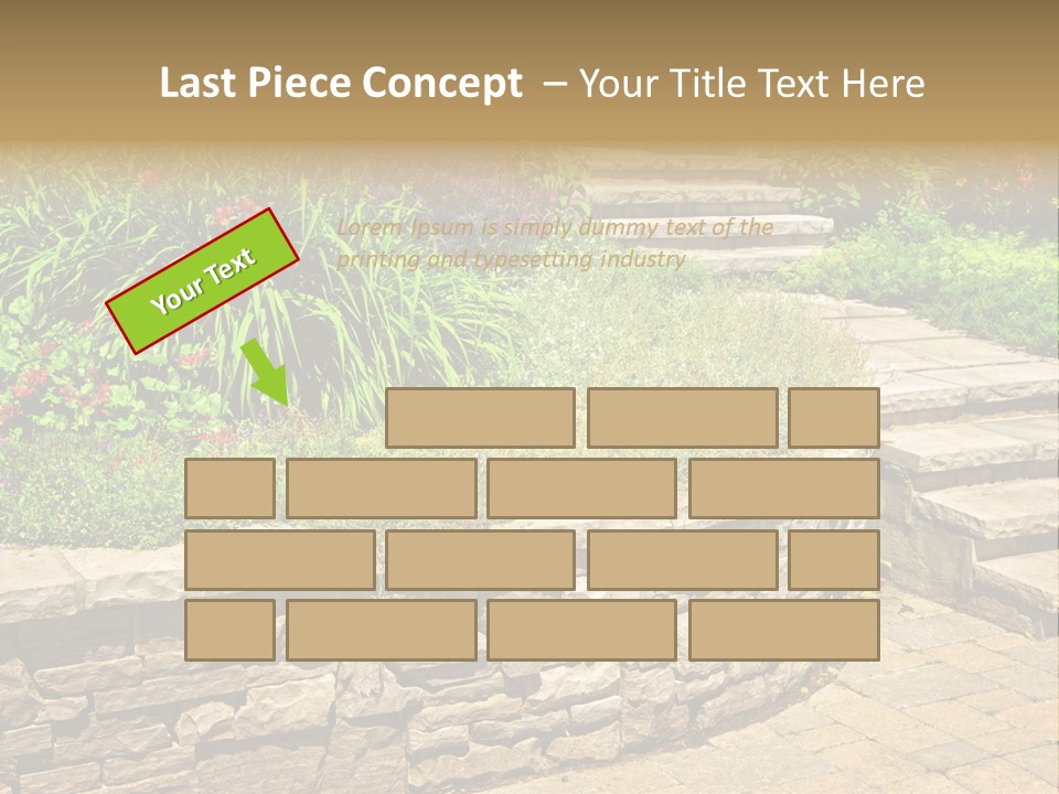 Stone Landscaping PowerPoint Template