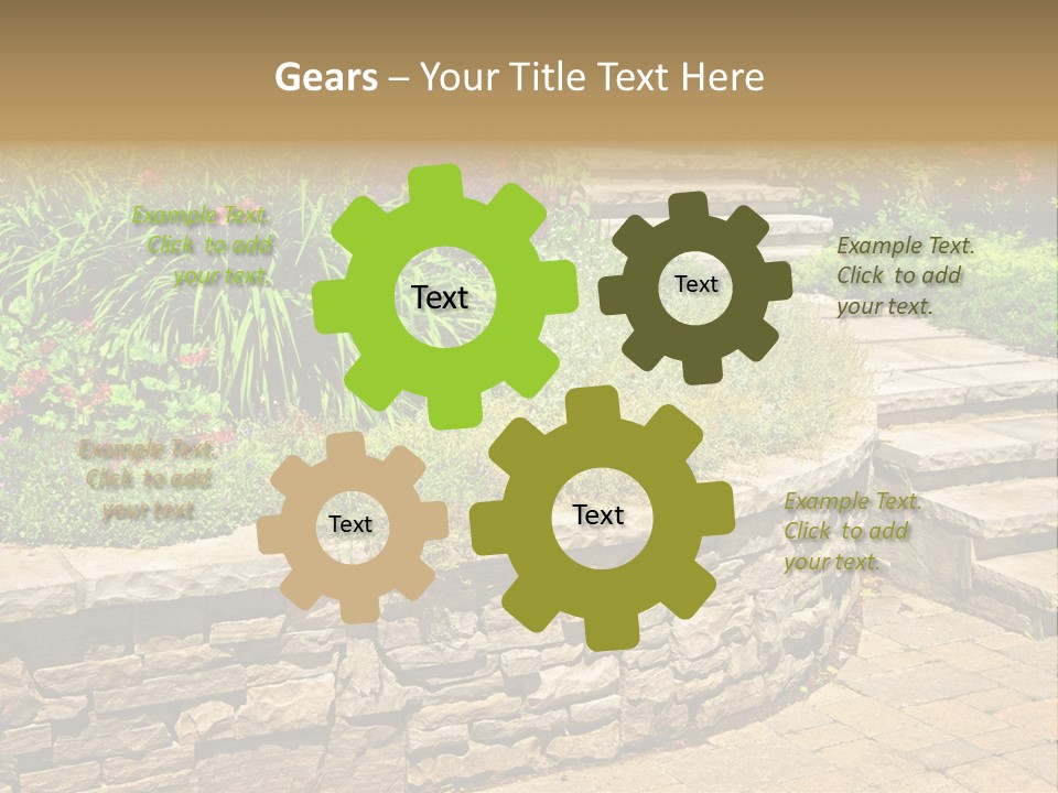 Stone Landscaping PowerPoint Template